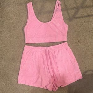 Zara Terry cloth shorts set NWT